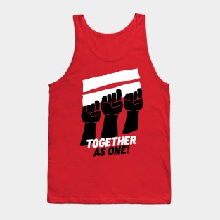 Raised Black Fists - Together As One Tank Top